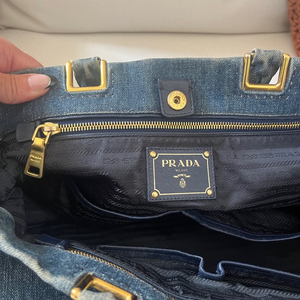 Prada Denim Shopping Tote (Large) - Picture 15 of 16